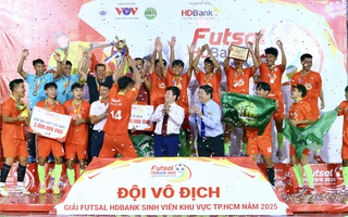 Trường Đại học Nông Lâm vô địch Giải Futsal sinh viên TP HCM 2025