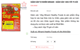 Shopee nói gì khi bị yêu cầu gỡ sản phẩm "Giảm cân 12kg Minami"?