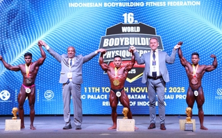 Lực sĩ Phạm Văn Mách lần thứ 7 vô địch thể hình thế giới