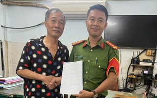 Cụ ông viết thư gửi Công an Phường Sài Gòn sau khi tìm lại được chiếc ví thất lạc 