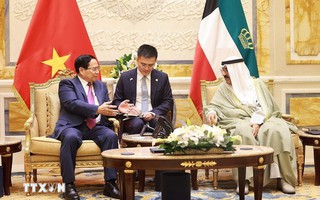 Thủ tướng Phạm Minh Chính hội kiến Quốc vương Kuwait