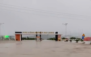 Khu công nghiệp Du Long chìm trong biển nước, 6.000 công nhân phải nghỉ việc