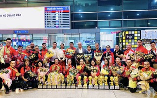 Ngày về rạng rỡ của đội tuyển thể hình với ngôi á quân thế giới