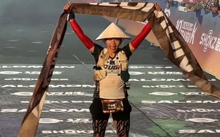 Hà Thị Hậu vô địch đường chạy trail 105 km tại Trung Quốc
