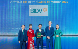 BIDV được vinh danh "Nơi làm việc tốt nhất Việt Nam" năm thứ ba liên tiếp