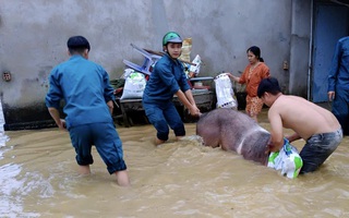 Hình ảnh di dời người dân, tài sản khi mưa kéo dài và thủy điện xả lũ ở Đồng Nai