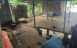 Sạt lở hơn 5 km bờ sông Cái Phan Rang, uy hiếp nhiều nhà dân