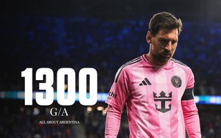 Messi ghi 1 bàn, lập hat-trick kiến tạo để đạt "con số không tưởng