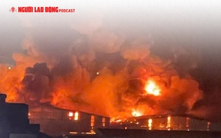 Cháy lớn tại khu công nghiệp ở Bắc Ninh
