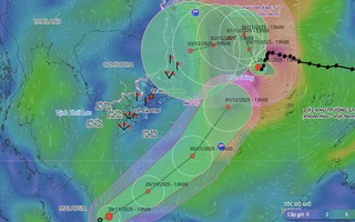 Xuất hiện áp thấp nhiệt đới giật cấp 9 hướng vào Nam Biển Đông, bão số 15 luẩn quẩn đổi hướng