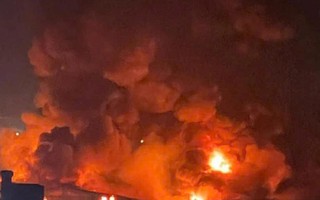 Cháy lớn tại khu công nghiệp ở Bắc Ninh