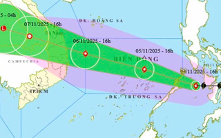 Bão Kalmaegi dự báo giật cấp 15 khi đổ bộ, mưa lớn tới 600 mm, nhiều địa phương chịu ảnh hưởng