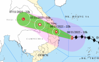 Bão số 13 Kalmaegi giật trên cấp 17, ảnh hưởng từ Nam TP Đà Nẵng - Đắk Lắk từ chiều nay 6-11