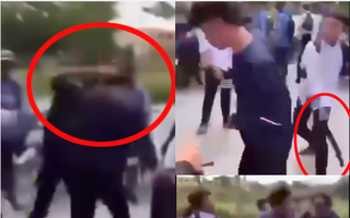 "Dậy sóng" clip nam sinh bị hành hung, có bạn cổ vũ “cố lên”