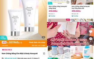 Sản phẩm của công ty chồng Đoàn Di Băng vẫn được rao bán rầm rộ