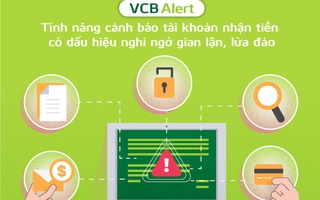 Vietcombank mở rộng tính năng cảnh báo tài khoản nhận tiền có dấu hiệu lừa đảo