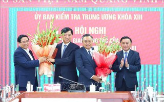 Tân Chủ nhiệm Ủy ban Kiểm tra Trung ương Trần Sỹ Thanh phát biểu nhận nhiệm vụ mới