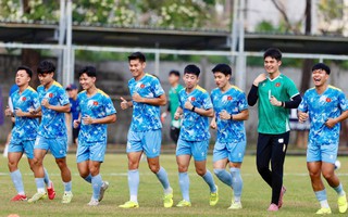 U22 Việt Nam chuẩn bị cho trận bán kết SEA Games 33