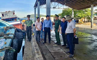 Phó Chủ tịch UBND TPHCM Hoàng Nguyên Dinh kiểm tra thực tế tại 4 cảng cá trong ngày 13-12 