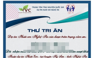 Dự án Nuôi em "gắn mác" Trung tâm Tình nguyện quốc gia nhiều năm, vì sao không phát hiện?