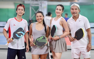 Dàn nghệ sĩ hội tụ tại giải pickleball Báo Người Lao Động