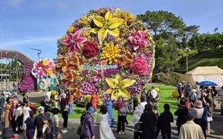 Ngắm bó hoa nặng 10 tấn, lập kỷ lục Việt Nam tại Đà Lạt