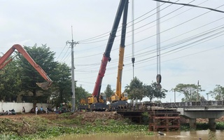 Cầu tạm Ông Mười Tâm bị sập, Tây Ninh ra thông báo khẩn