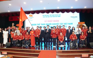 Đoàn thể thao người khuyết tật Việt Nam xuất quân dự ASEAN Paragames 13
