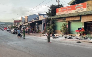 Thương tâm: Xe lu tông tử vong cụ bà đang đi bộ ở Đồng Nai