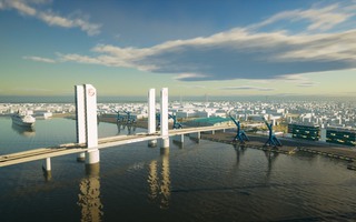 Phương án nâng tĩnh không cầu Thủ Thiêm 4 gắn với quy hoạch cảng