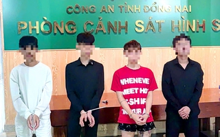 Công an tỉnh Đồng Nai bắt giữ 4 đối tượng