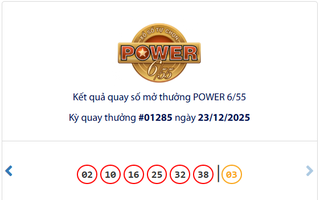 Vé số Vietlott trúng giải Jackpot 2 bán ở tỉnh Sơn La