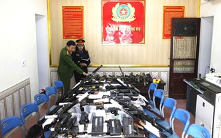 Cận cảnh “kho” vũ khí quân dụng, 30.000 viên đạn khi bắt 42 đối tượng