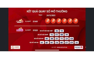 Đêm Giáng sinh, một người dân ở TPHCM trúng vé số Vietlott 21,5 tỉ đồng