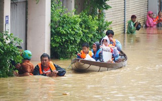Lăn xả trong lũ dữ