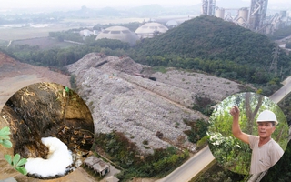 Núi rác khổng lồ gây ô nhiễm bên nhà máy xử lý rác xây 20 năm chưa xong