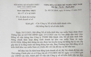 Hội đồng xổ số kiến thiết miền Nam có thông báo khẩn về thị trường kinh doanh vé số