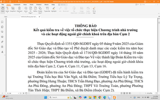 Công bố kết luận kiểm tra nhiều trường phổ thông ở TPHCM
