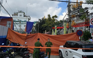 CLIP: Công an có mặt tại hiện trường sập cần cẩu giữa trung tâm Đà Nẵng