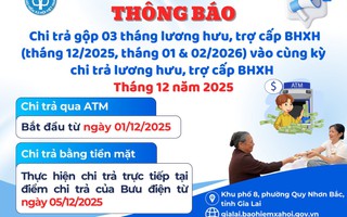 Lương hưu, trợ cấp gộp 3 tháng đang đến với người dân 4 tỉnh