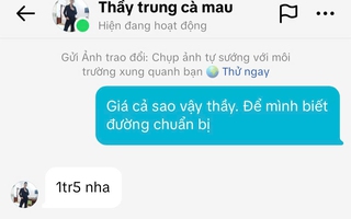 Thông tin mới vụ tài khoản "Thầy Trung Cà Mau" rao… gỡ bùa yêu, bùa đánh đề