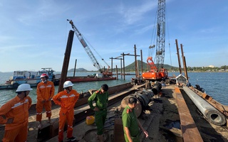 Diễn biến khắc phục sự cố đứt cáp ngầm dẫn điện ra Phú Quốc