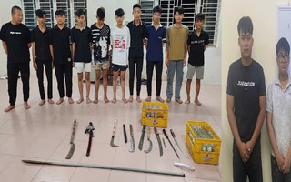 Nhóm thanh niên mang dao, kiếm để “hỗn chiến”