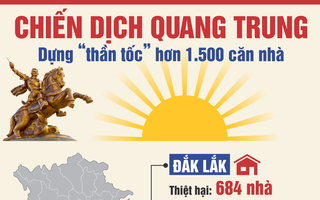 [Infographic] - Chiến dịch Quang Trung: Dựng “thần tốc” hơn 1.500 mái nhà cho người dân sau lũ dữ