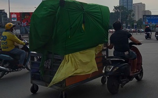 "Làm xiếc" giữa trung tâm thành phố