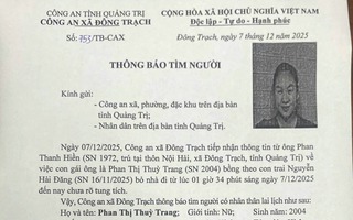 Mẹ trẻ bế con sơ sinh mất tích bí ẩn lúc rạng sáng ở Quảng Trị