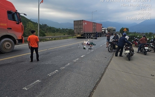 Bắt tài xế lái xe tải qua đường bất cẩn khiến 2 người tử vong trên Quốc lộ 1