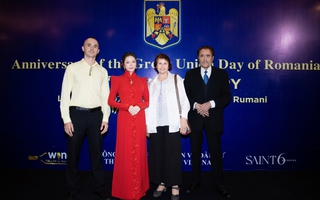 Lý Nhã Kỳ tham gia chủ trì sự kiện ngoại giao của Romania tại Việt Nam