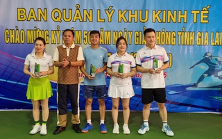 Sôi nổi giải Pickleball kỷ niệm 50 năm ngày giải phóng tỉnh Gia Lai