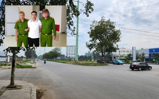 Nghi phạm Bùi Đình Khánh bị bắt khi đang đi bộ trên đường